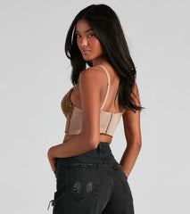 Dazzling Glow Embellished Bustier