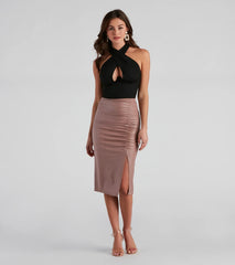 Style Icon Cross Halter Bustier