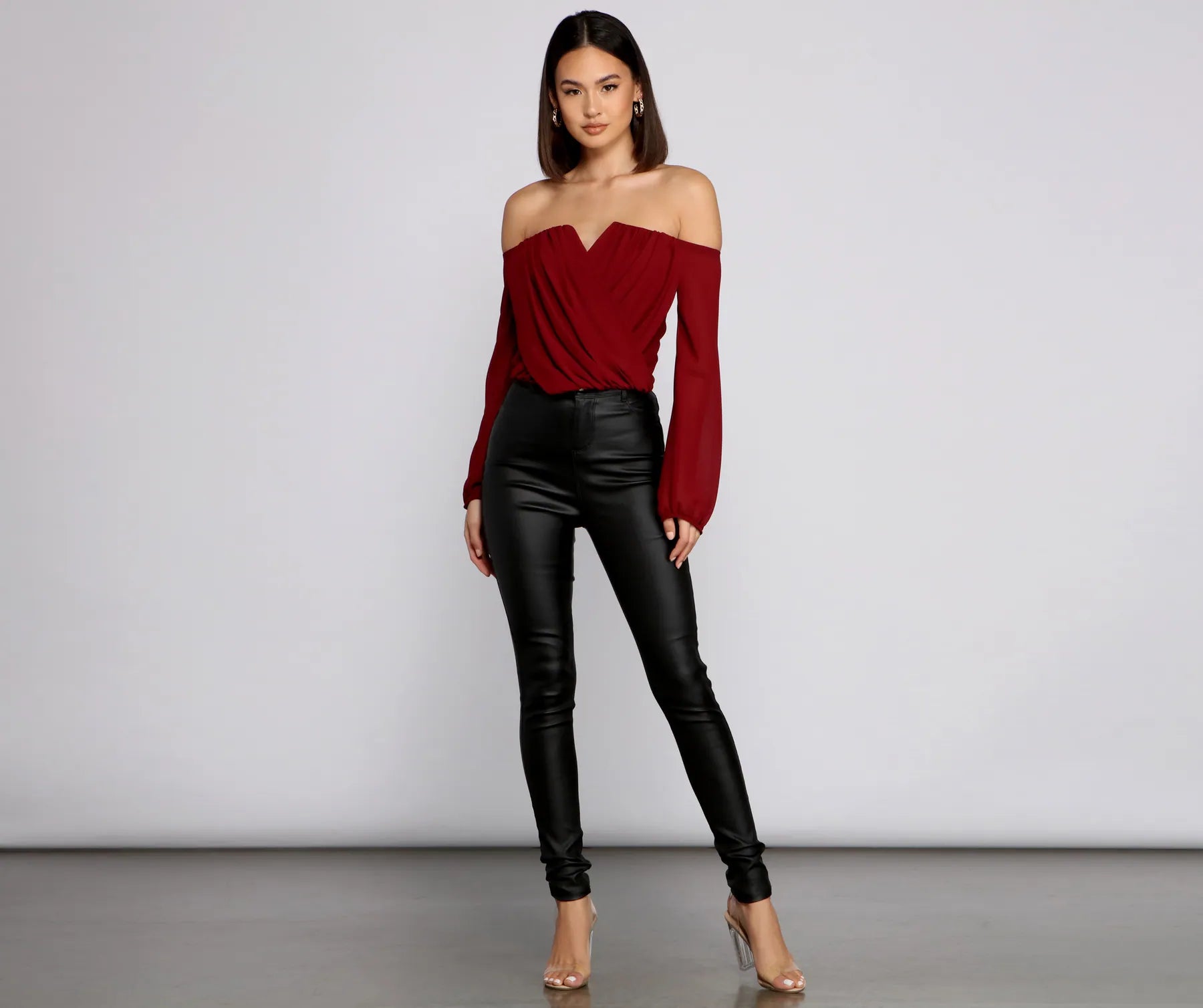 Sophisticated In Chiffon Strapless Top