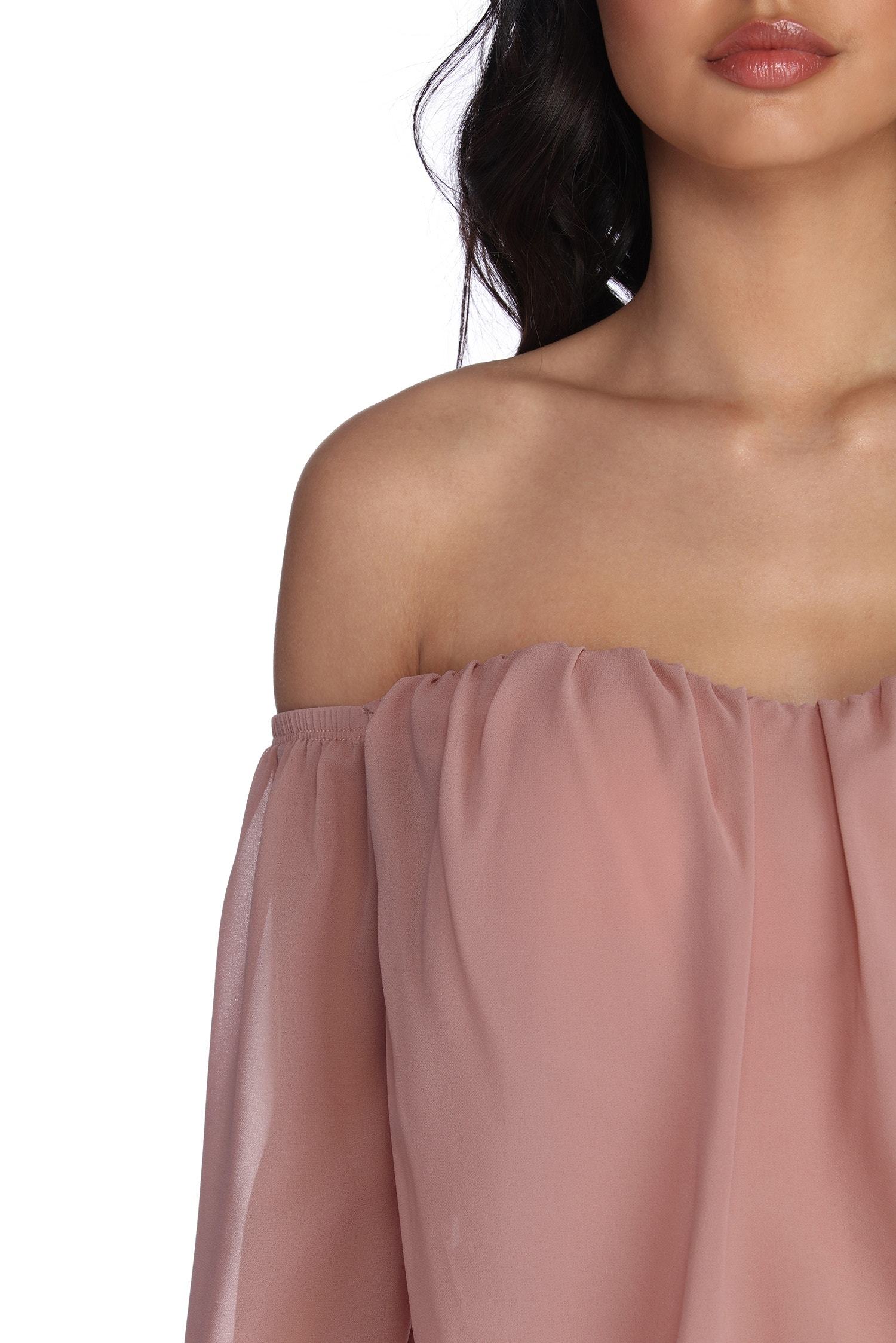Feelin' Bubbly Chiffon Top