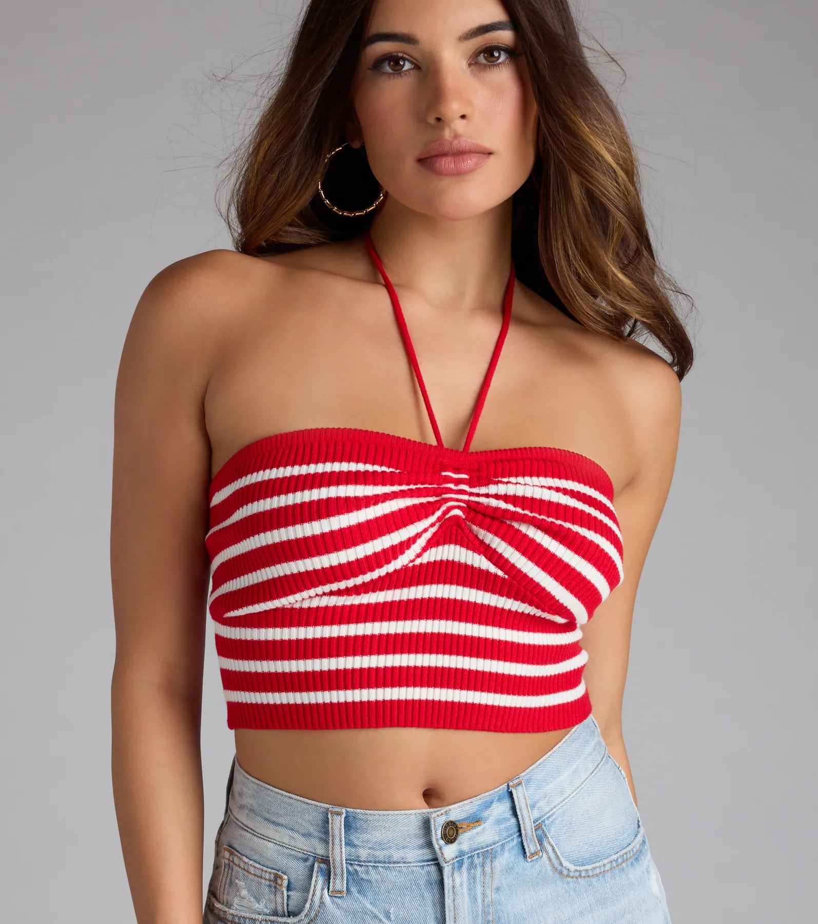 Effortless Summer Striped Crop Top
