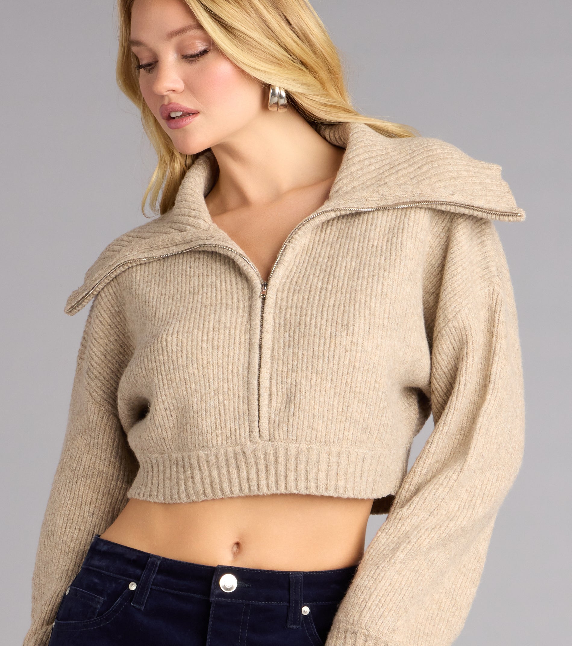 Cuddle Season Crop Sweater