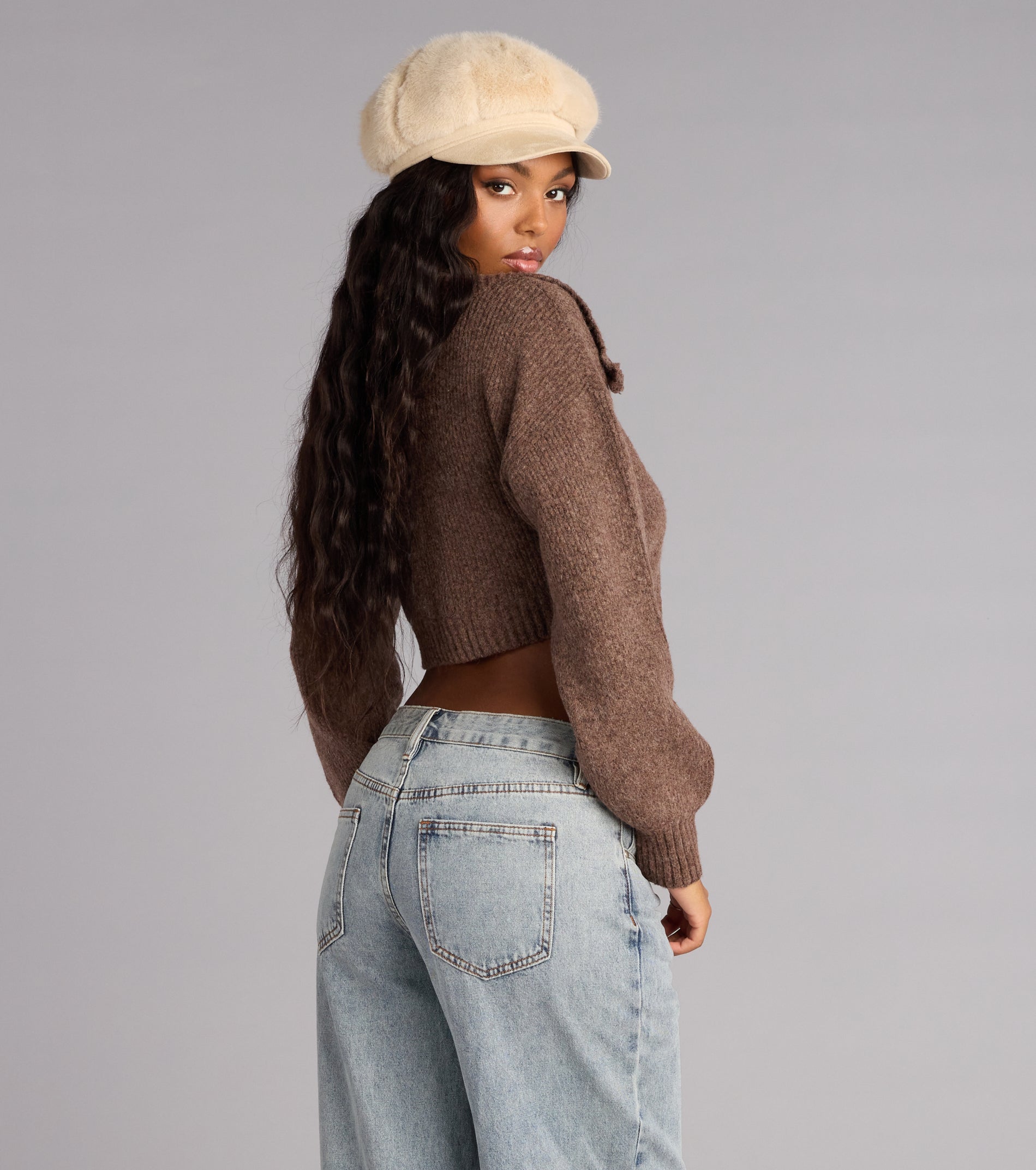 Cuddle Season Crop Sweater