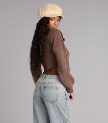 Cuddle Season Crop Sweater