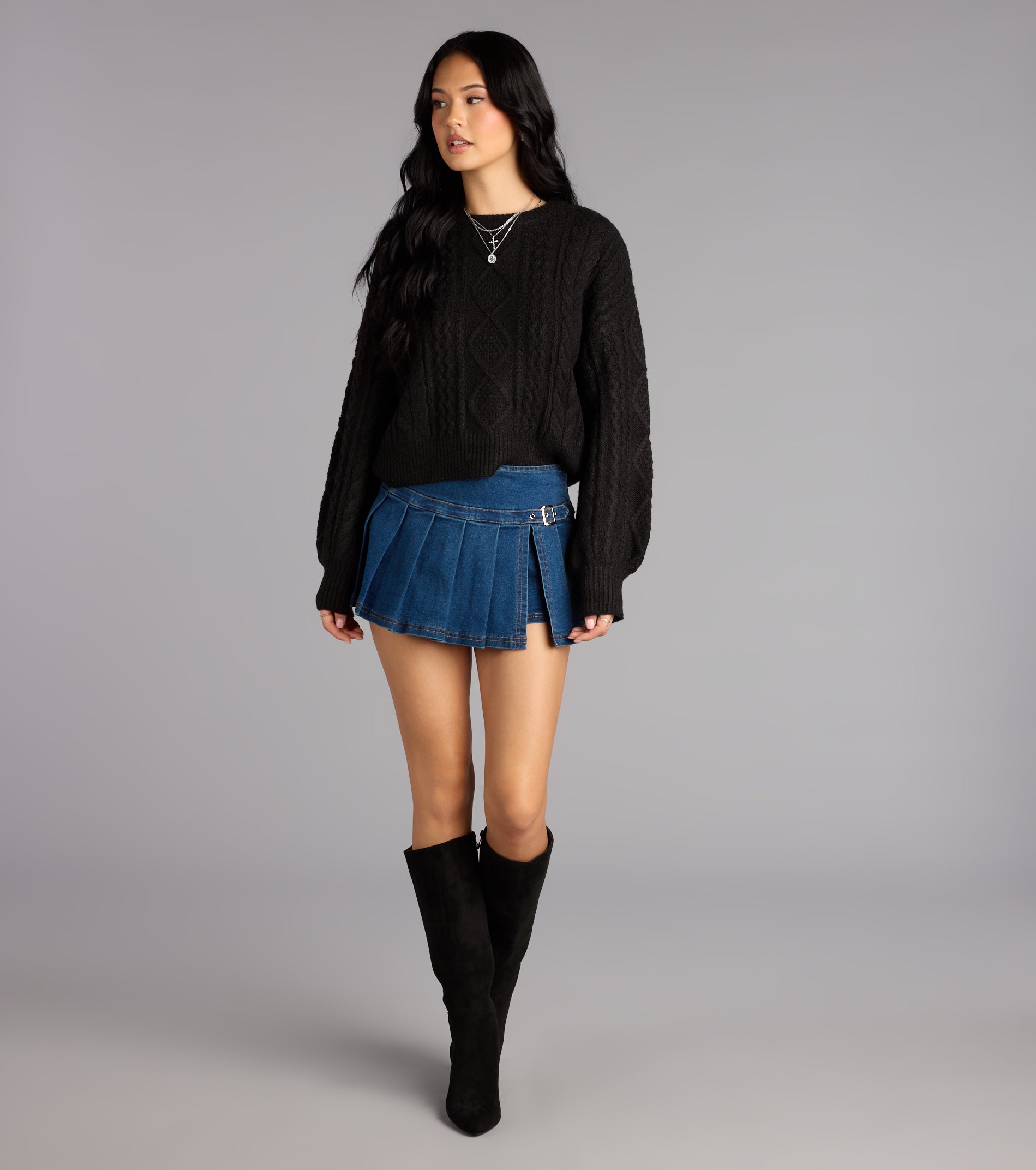 Snuggle Season Cable Knit Sweater