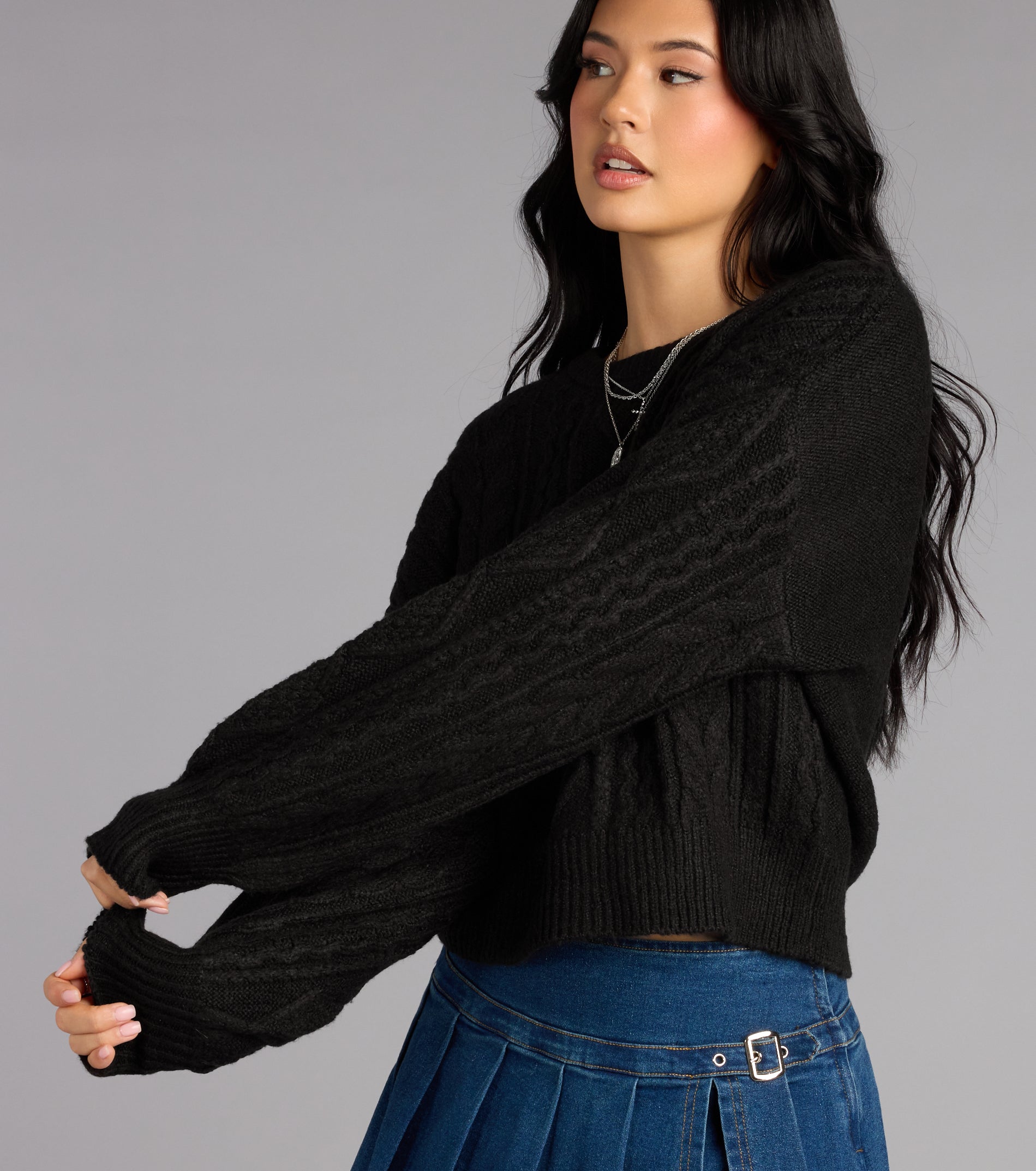 Snuggle Season Cable Knit Sweater