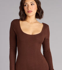 Sweet Twist Bodycon Mini Dress