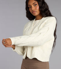 Cozy Up Cable Knit Cardigan