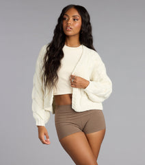 Cozy Up Cable Knit Cardigan