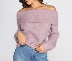 Effortlessly Pretty Eyelash Knit Sweater