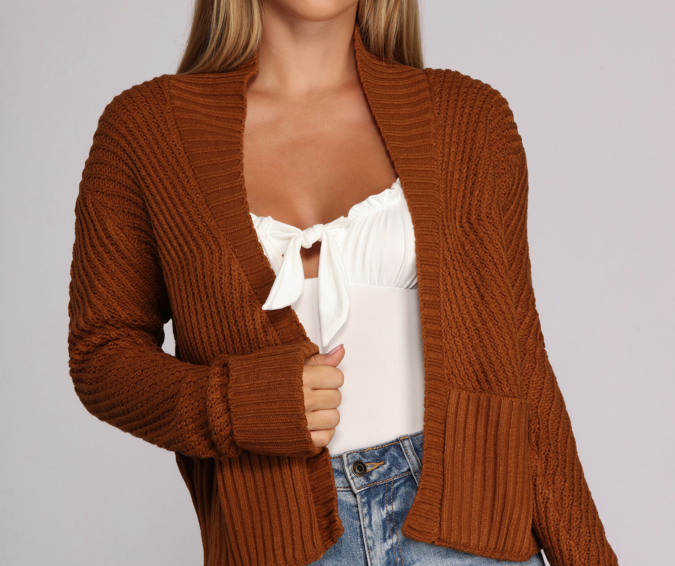 Want It Shawl Knit Cardigan