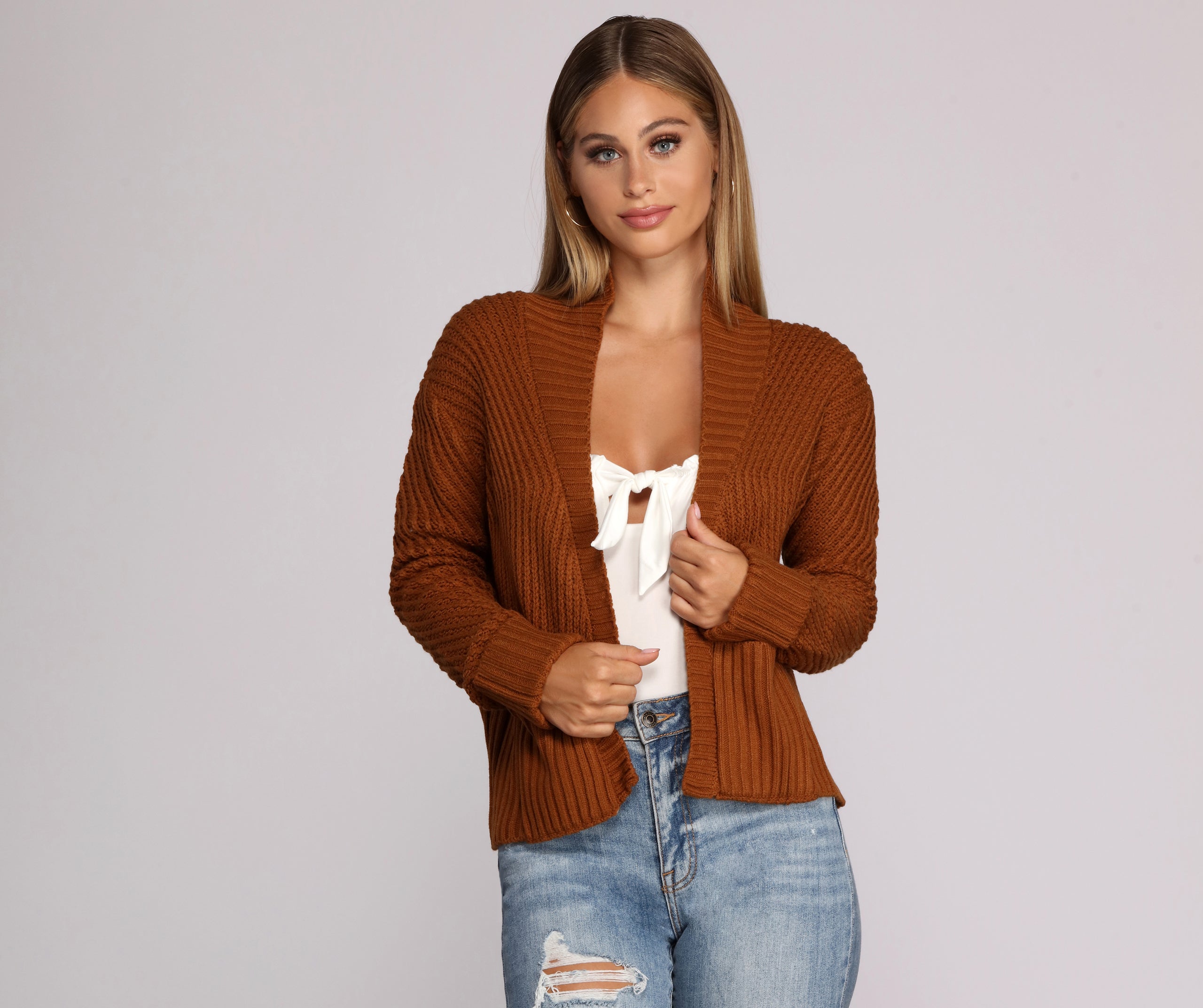 Want It Shawl Knit Cardigan