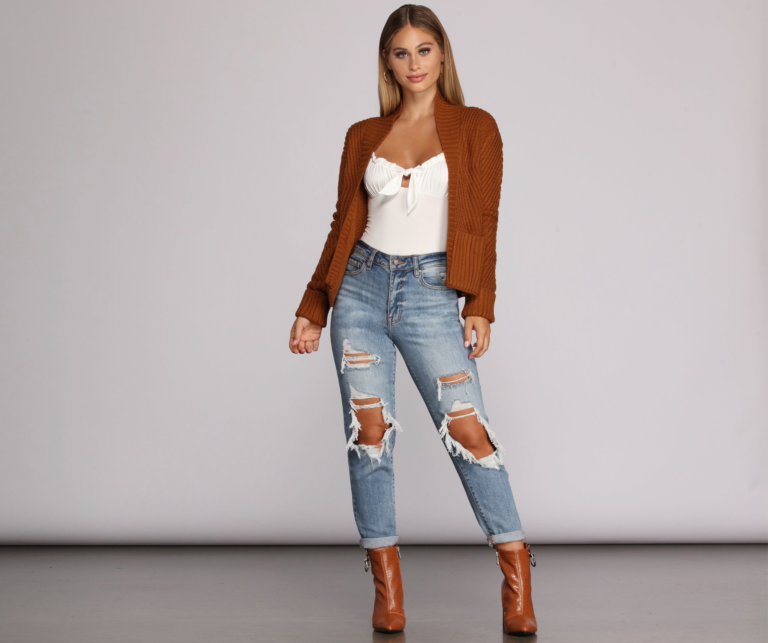 Want It Shawl Knit Cardigan