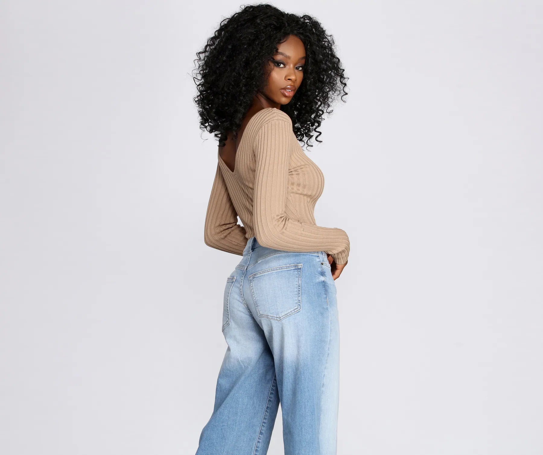Basic Babe Sweater Bodysuit
