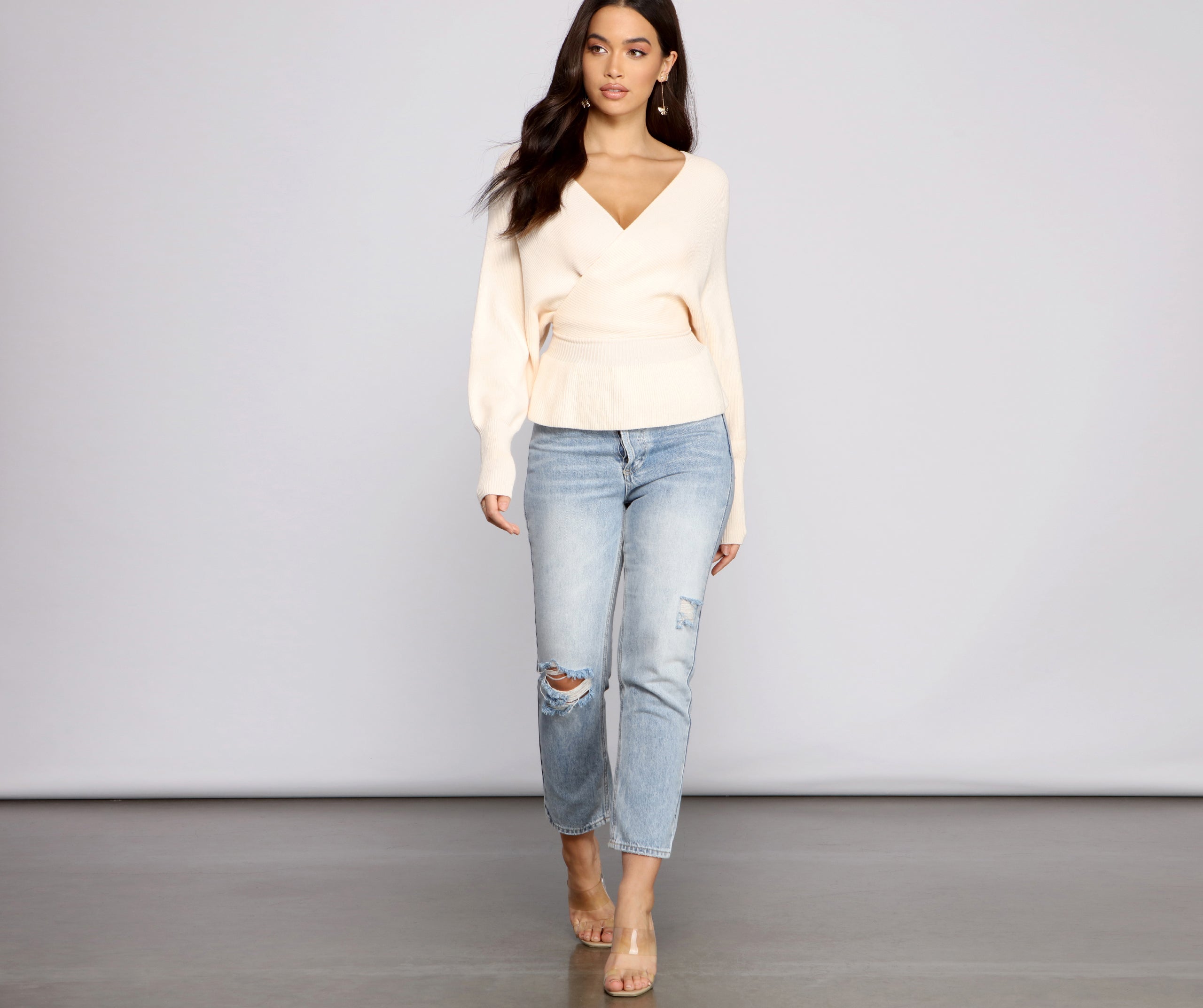 Cozy And Casual Peplum Sweater