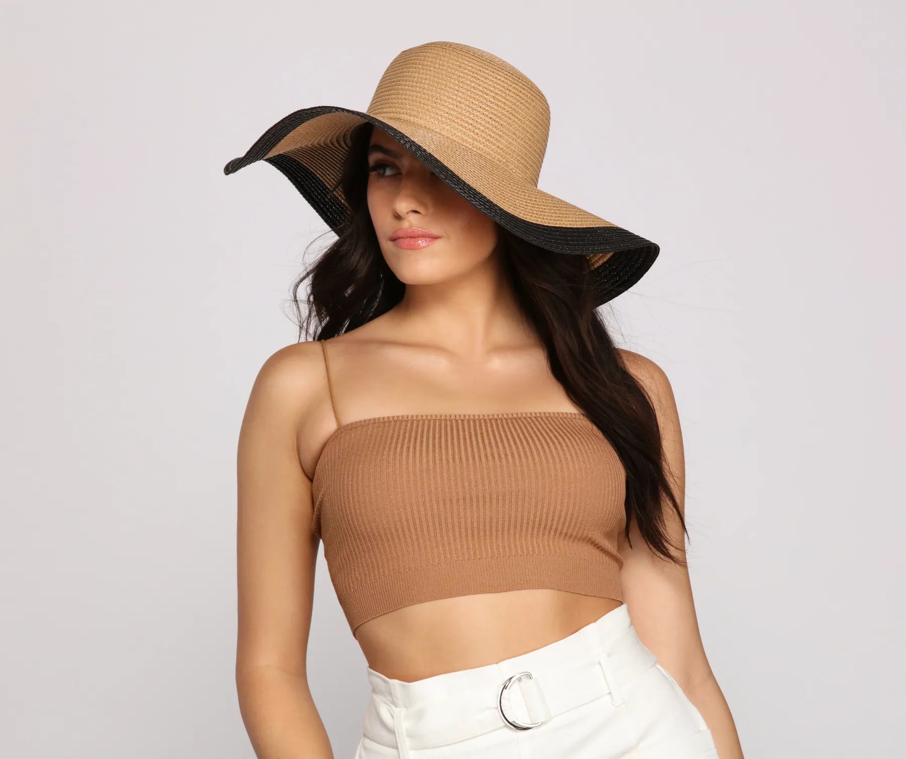 Basic Ribbed Knit Crop Top