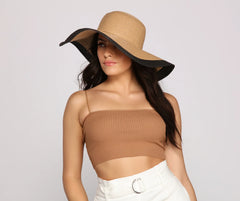 Basic Ribbed Knit Crop Top