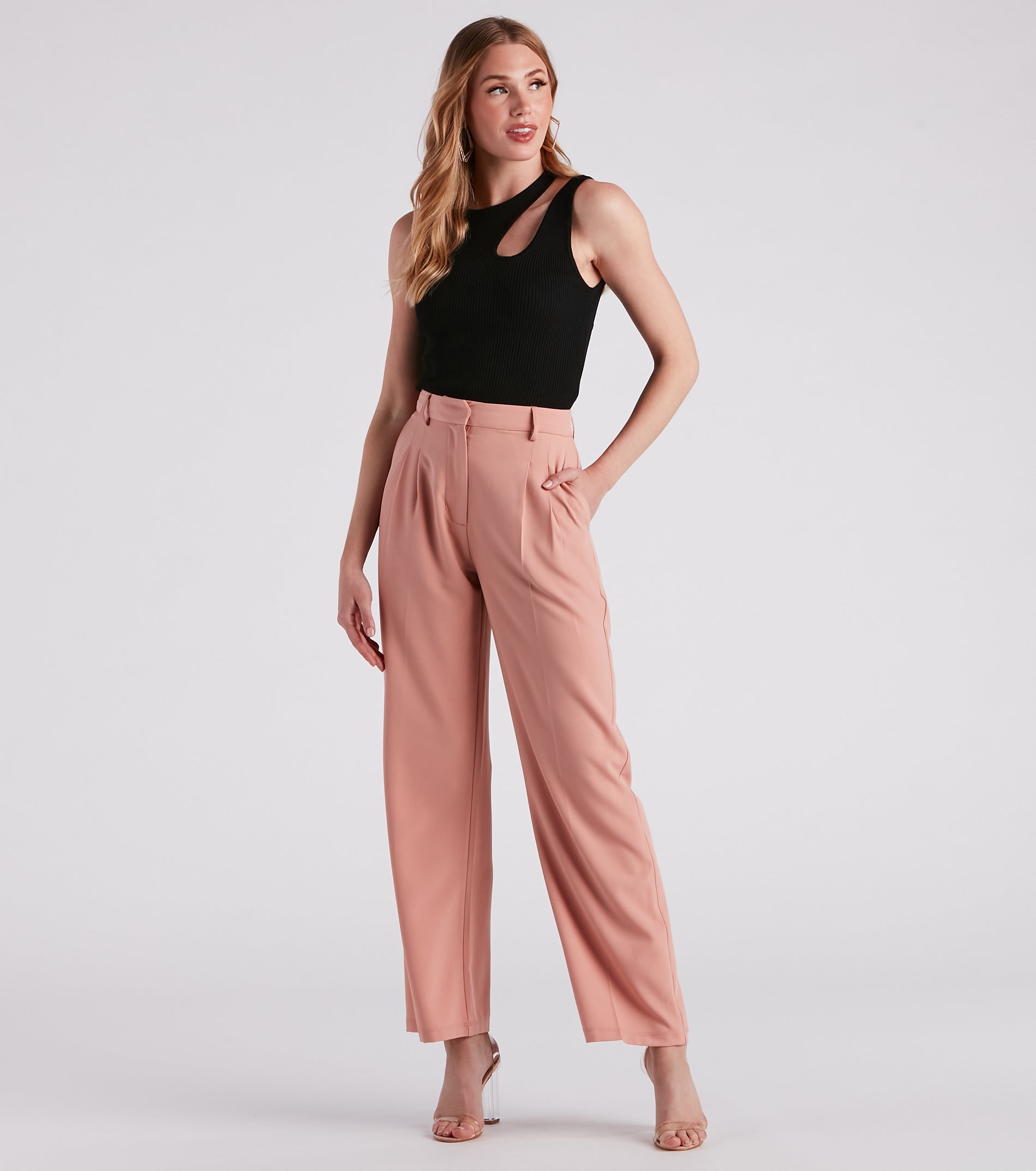 Piece Of Me Cutout Rib Knit Crop Top