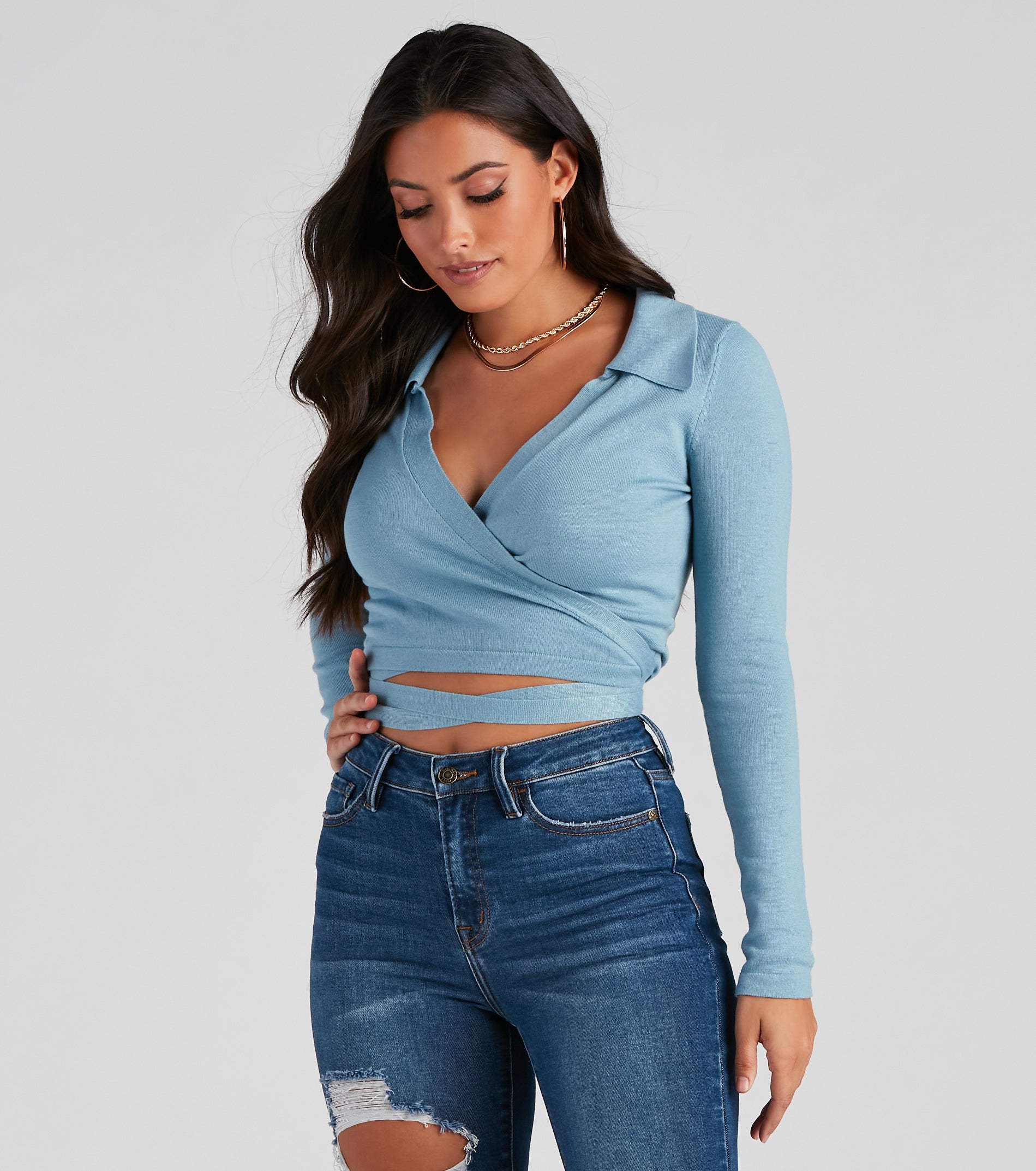 Wrap My Mind Around Knit Sweater