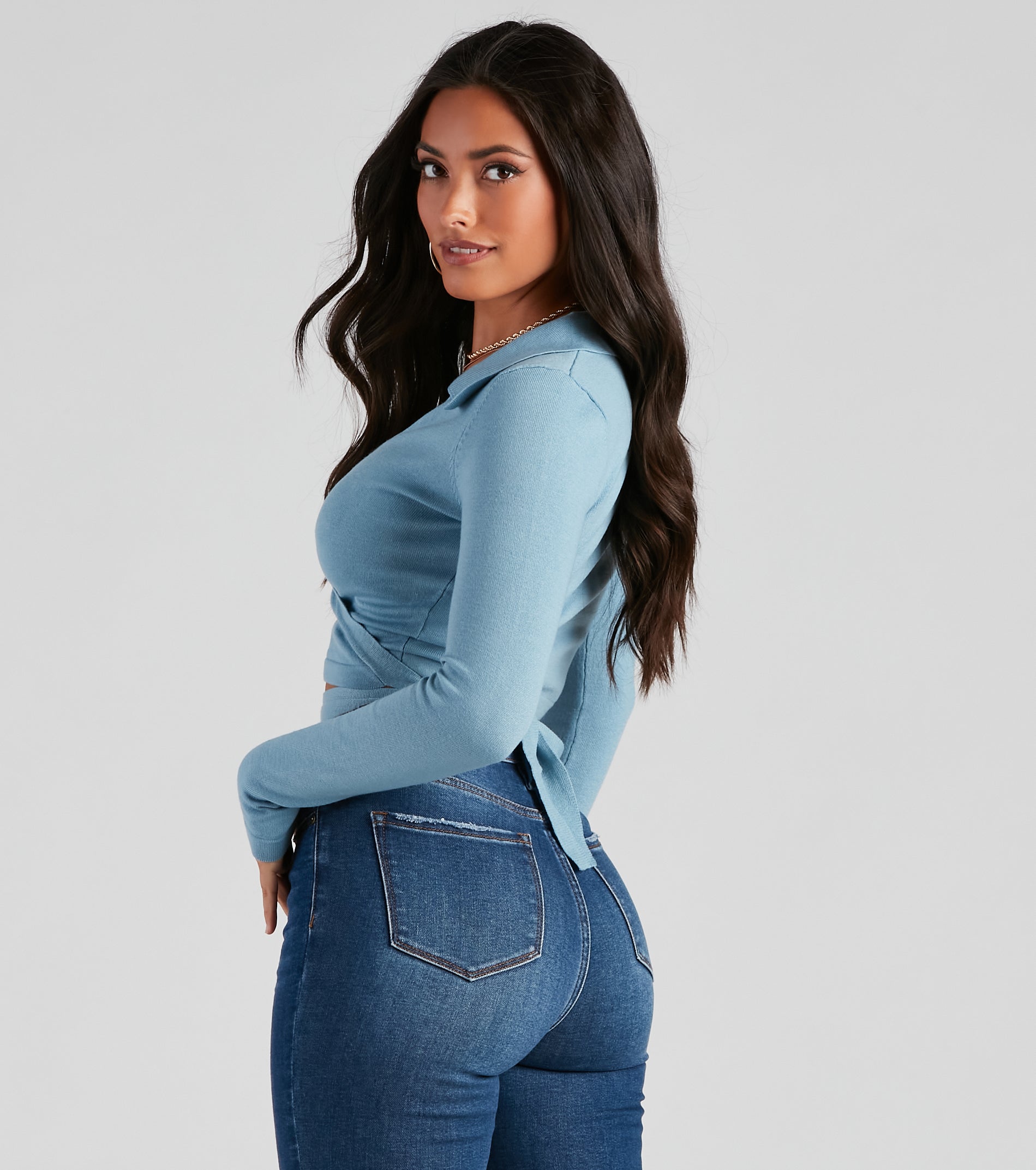 Wrap My Mind Around Knit Sweater