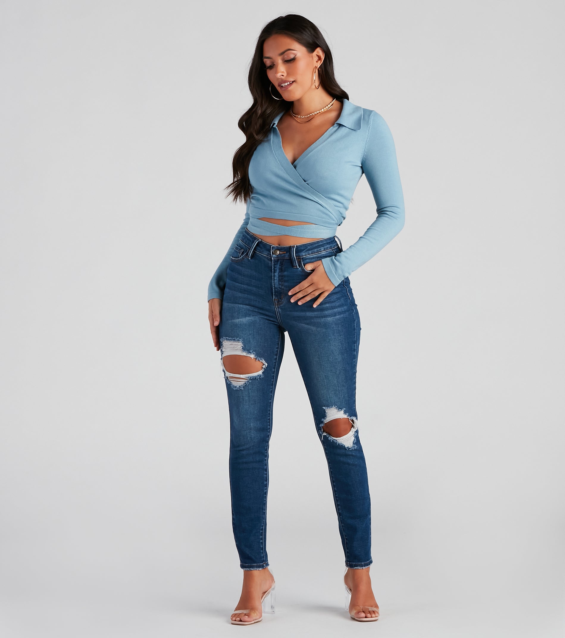 Wrap My Mind Around Knit Sweater