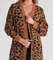 Into the Wild Leopard Duster Cardigan