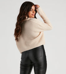 Autumn Air Turtleneck Knit Sweater