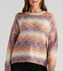Caught In Color Ombre Knit Sweater