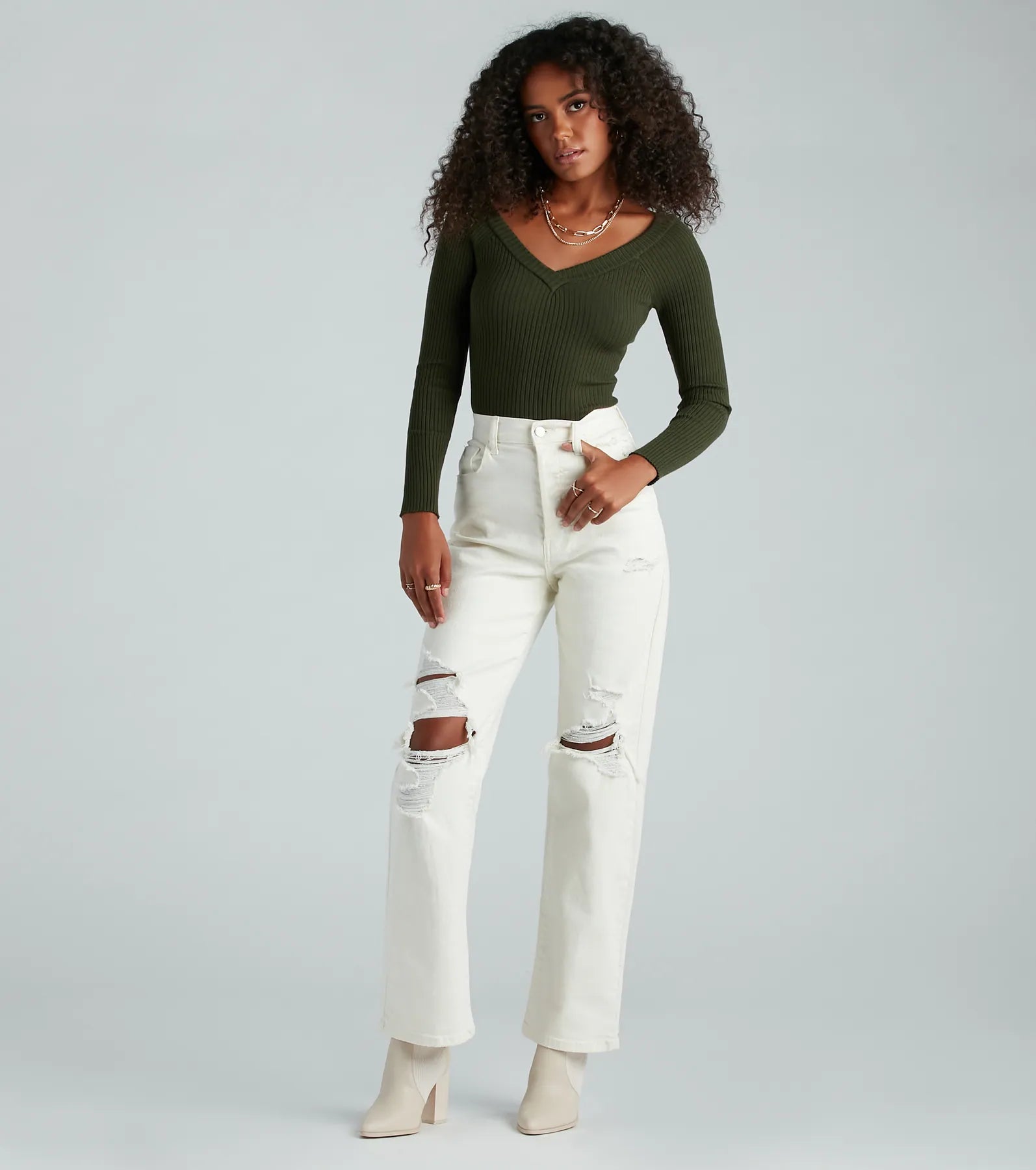 Basic Must-Have Ribbed Knit Bodysuit
