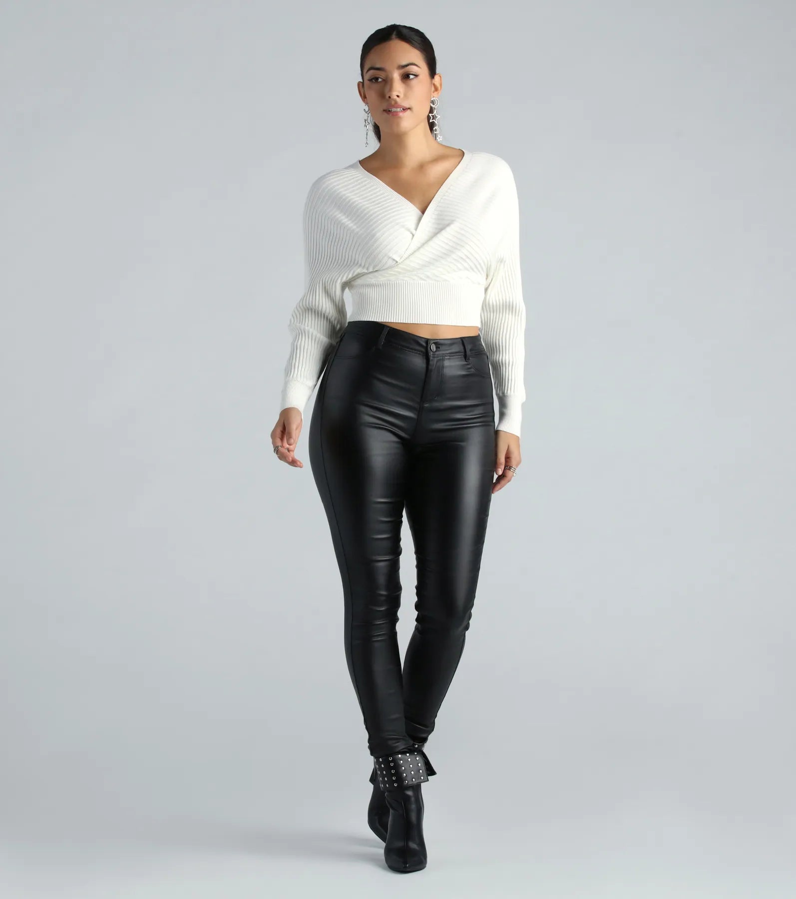 Doll It Up Open Back Ribbed Sweater