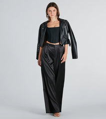 Pour It Up Bandage Knit Corset Top