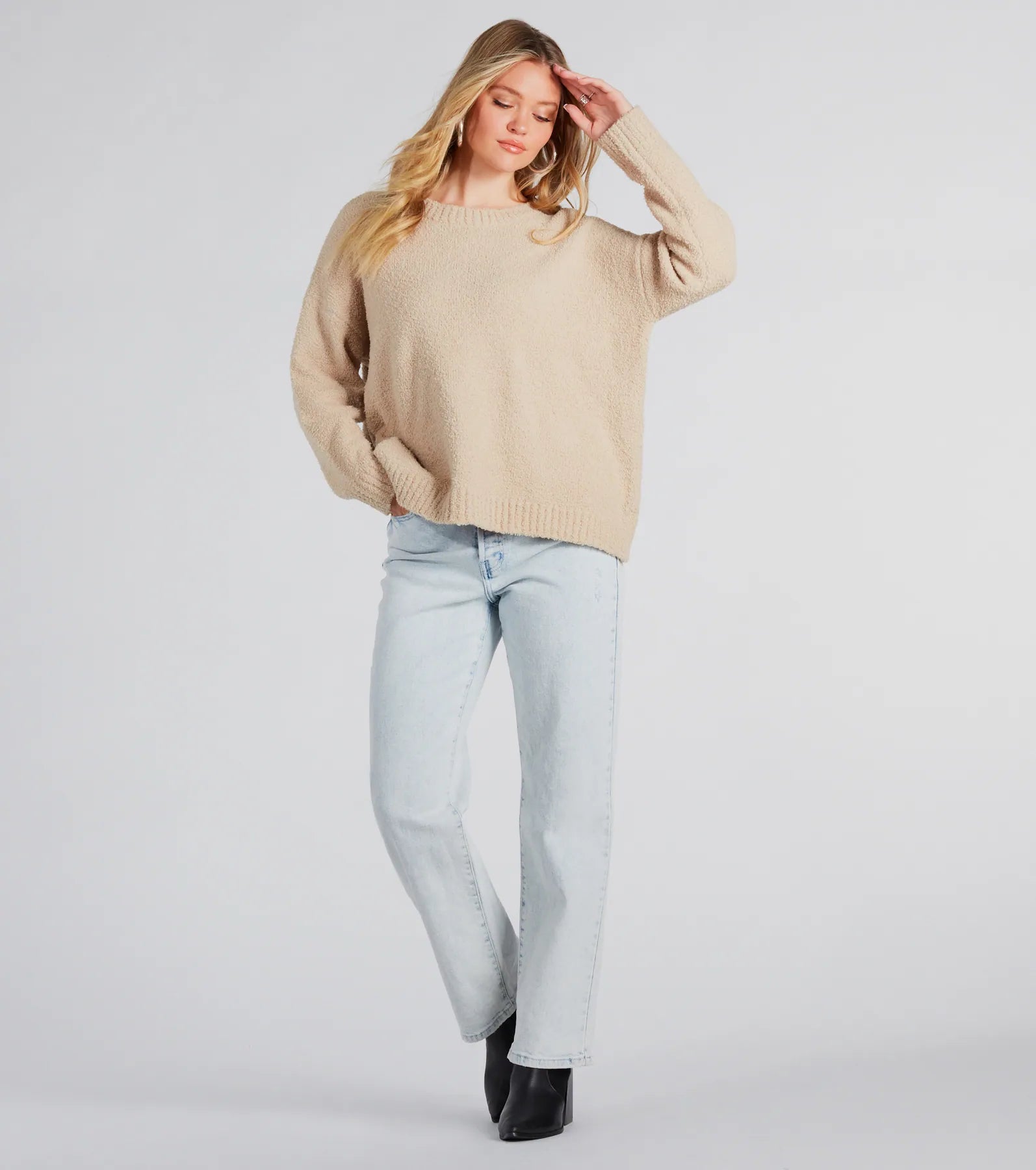 Sweet Chills Chenille Crew Neck Sweater