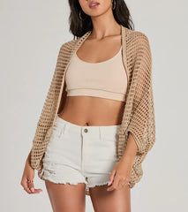 Layered Cutie Oversized Crochet Cardigan