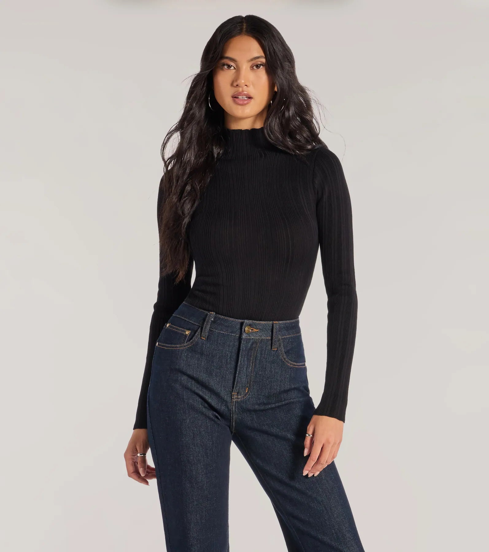 Winter Slay Turtleneck Long Sleeve Bodysuit