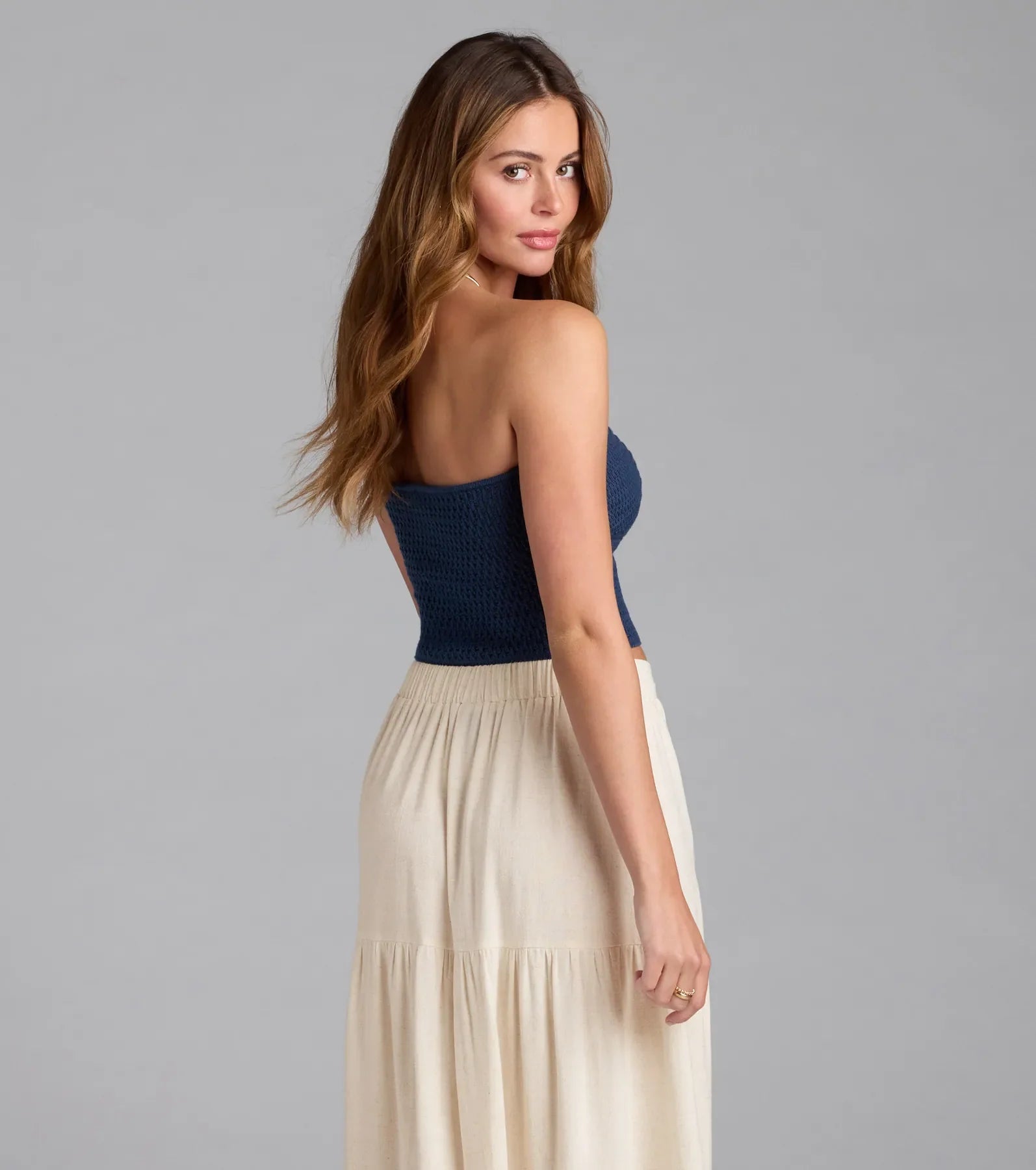 Summer Ready Strapless Knit Tube Top