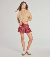 Classic Fave Ribbed Knit V-Neck Sweater