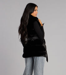 Luxe Lineup Faux Fur Vest
