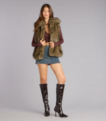 Jet Set Mood Faux Fur Vest