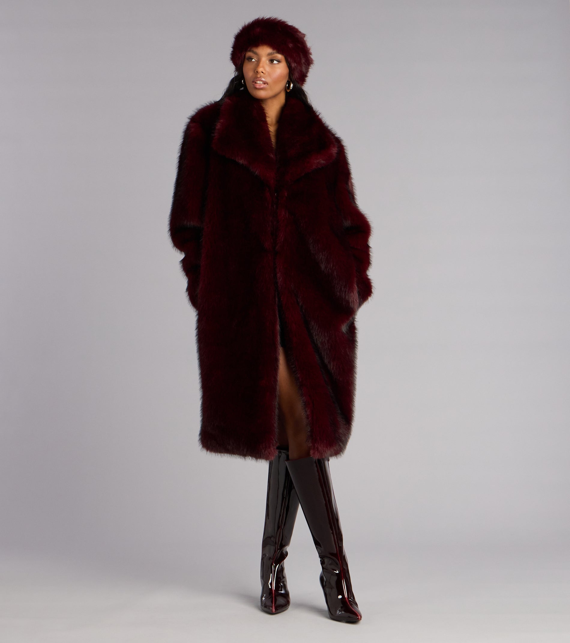 Luxe Look Long Faux Fur Coat