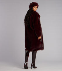 Luxe Look Long Faux Fur Coat