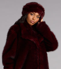 Luxe Look Long Faux Fur Coat
