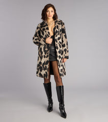 City Cat Leopard Trench Coat