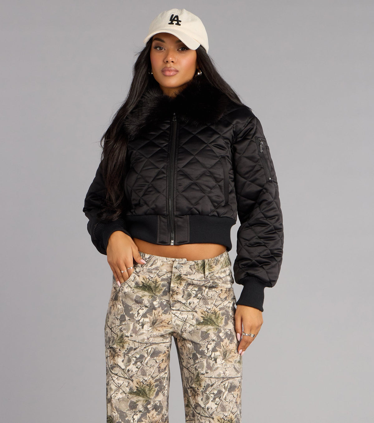 Ice Breaker Removable Faux Fur Puffer Jacket