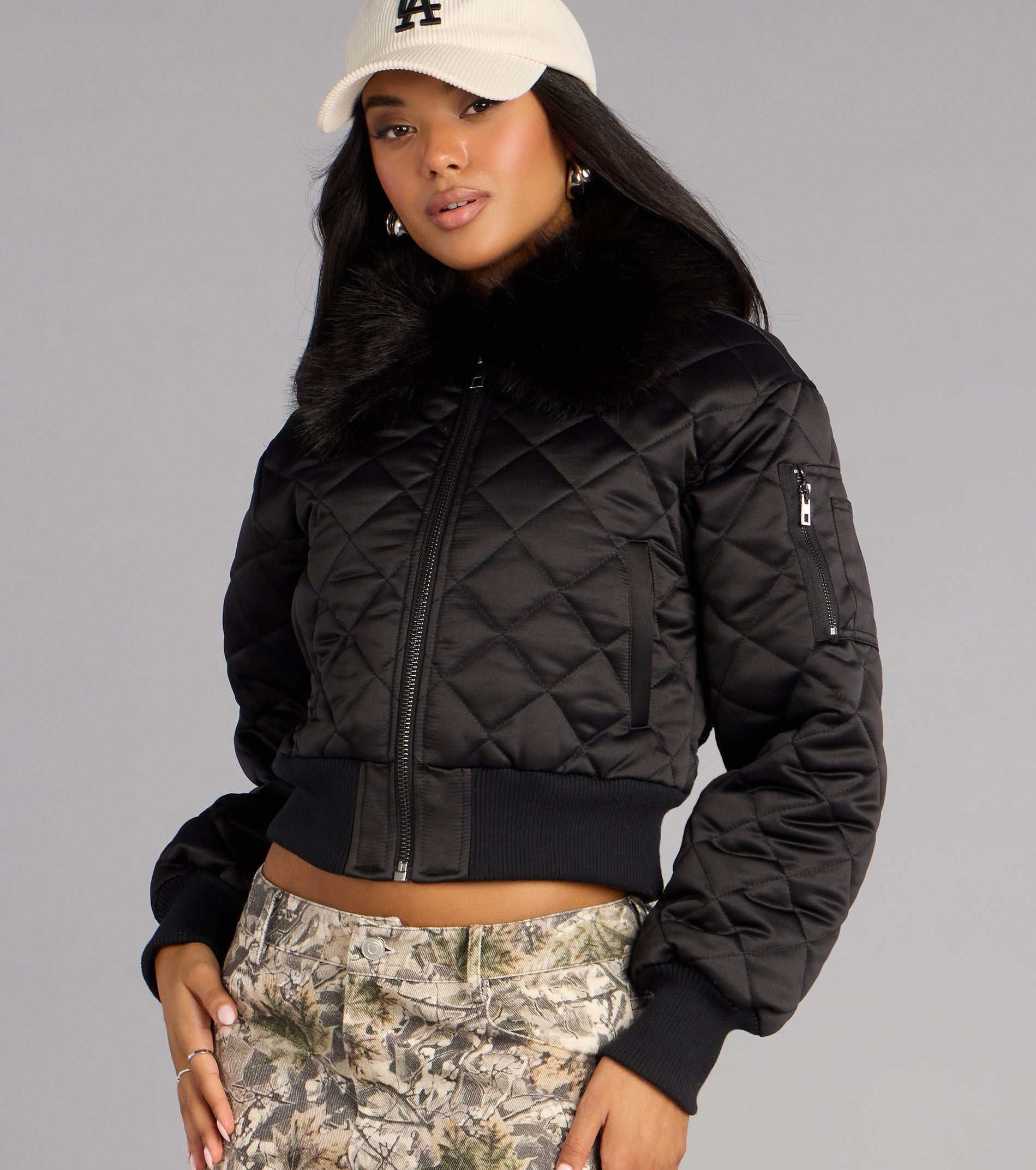 Ice Breaker Removable Faux Fur Puffer Jacket