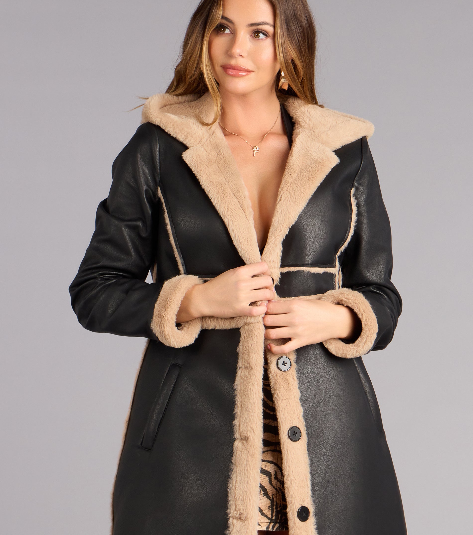 Cold Front Cutie Convertible Trench Coat