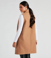 Autumn Chill Faux Wool Vest