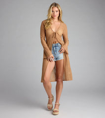 Beach Siren Energy Crochet Lace Duster