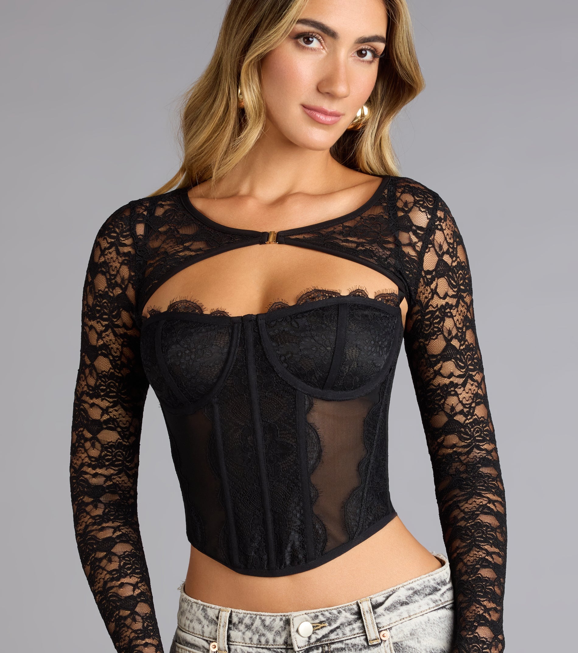Delicate Edge Lace Bolero