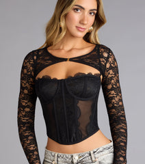 Delicate Edge Lace Bolero