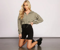 Zipped In Basics Cropped Jacket
